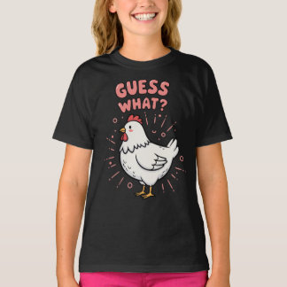 Gissa Vad Hönsfötter Roligt Preppy  T Shirt