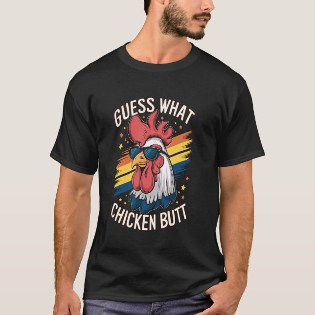 Gissa Vad Hönsfötting! T Shirt (Framsida)