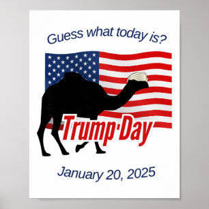 Gissa Vad Idag Är Trump-dagen Invigning Poster