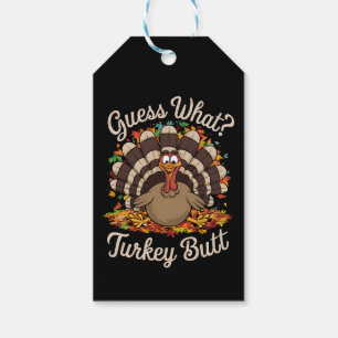 Gissa Vad Kalkon Rumpa Rolig Thanksgiving Presentetikett