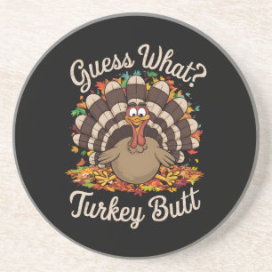 Gissa Vad Kalkon Rumpa Rolig Thanksgiving Underlägg