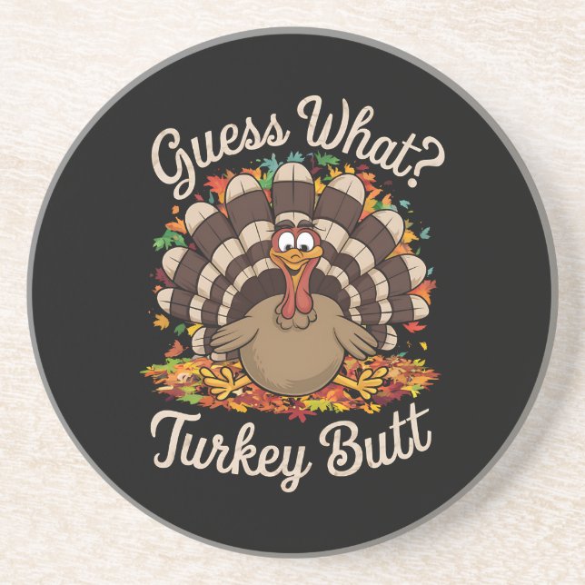 Gissa Vad Kalkon Rumpa Rolig Thanksgiving  Underlägg (Framsidan)