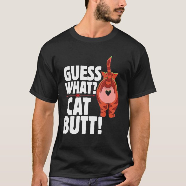Gissa Vad Katt Kattunge Katt T Shirt (Framsida)