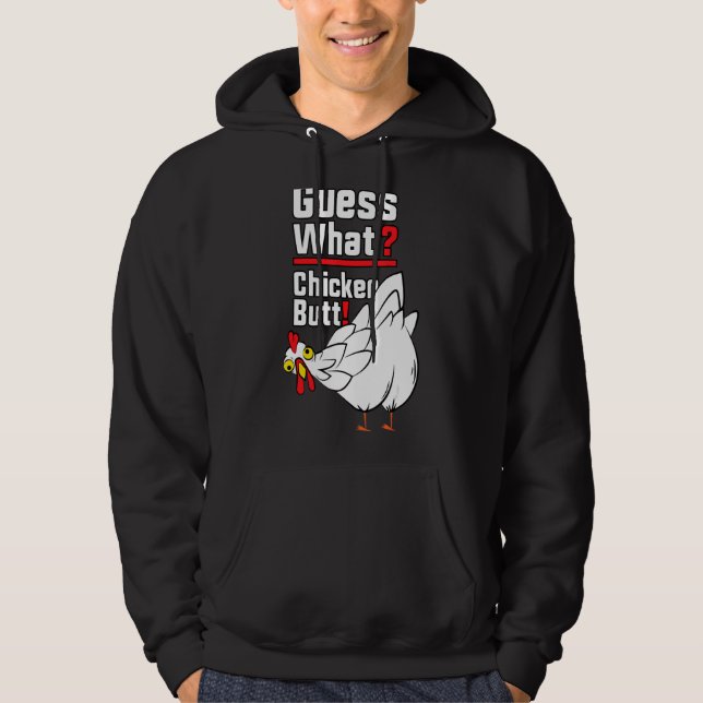 Gissa vad knapp 1 från kyckling hoodie (Framsida)