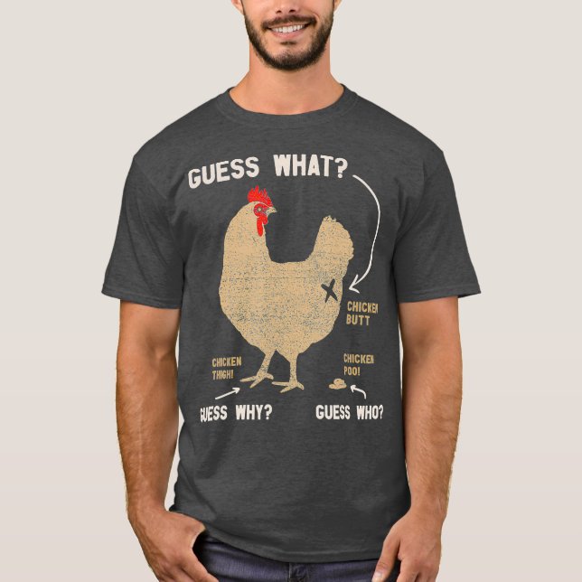 Gissa vad kycklaren vet varför höns t shirt (Framsida)