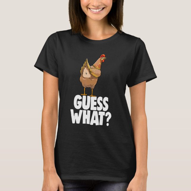 Gissa vad kyckling Butt Retro Women Kärlek Chicken T Shirt (Framsida)