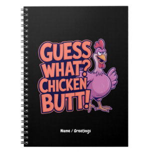 Gissa Vad? Kyckling Hjärta! Rolig Design Anteckningsbok