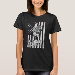 Gissa vad kyckling-kyckling Joke Retro Vintag T Shirt
