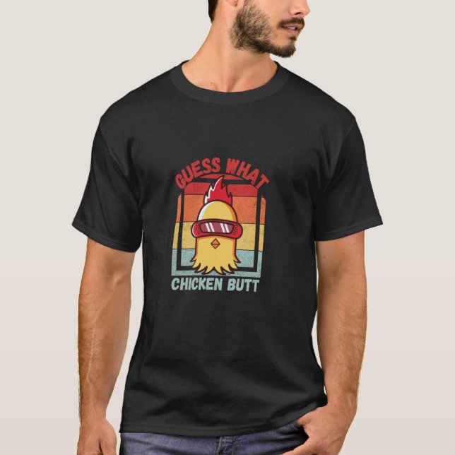 Gissa vad Kyckling lår! Kul T Shirt (Framsida)