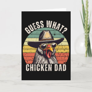 Gissa Vad Kyckling Pappa Daddy Cowboy Fars Dag V Kort