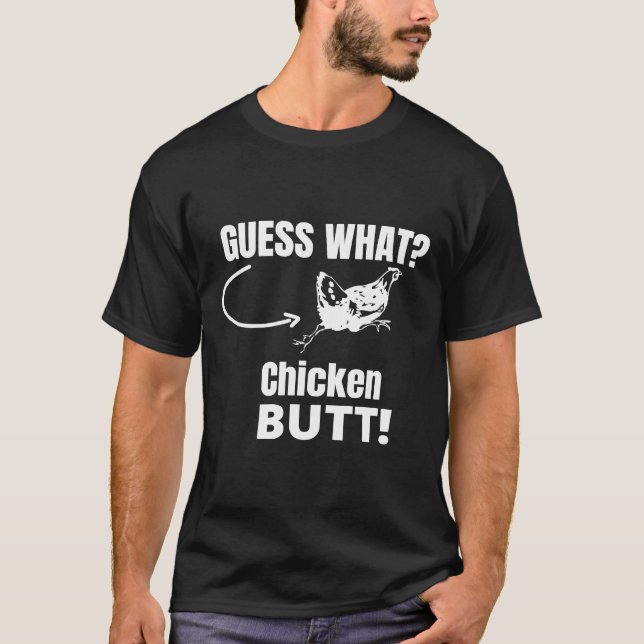 Gissa vad kycklingknapp 71 t shirt (Framsida)