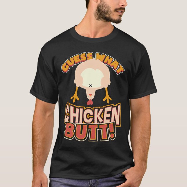 Gissa vad kycklingknapp 73 t shirt (Framsida)