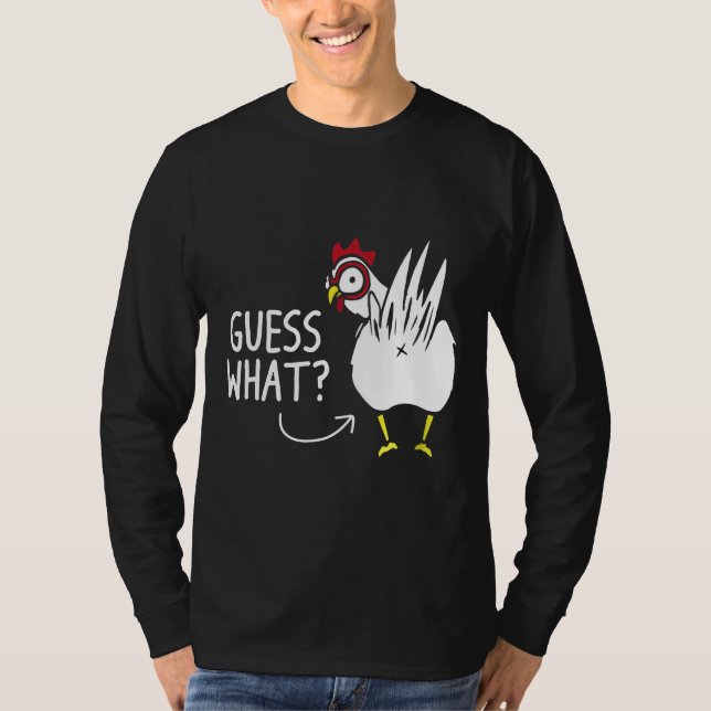 Gissa vad kycklingknapp är t shirt (Framsida)