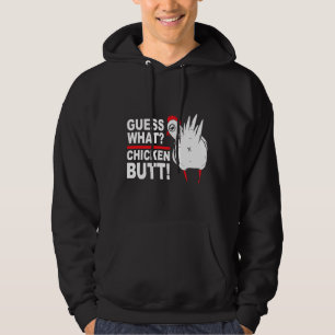 Gissa vad kycklingknapp säger hoodie