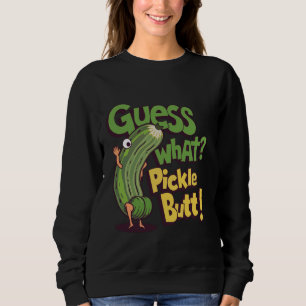 Gissa vad Pickle Butt! Funny gurkmedlemsväljare T Shirt