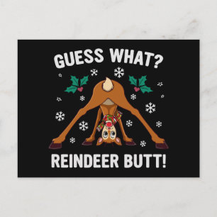 Gissa Vad Ren Jul Joke Helg Vykort