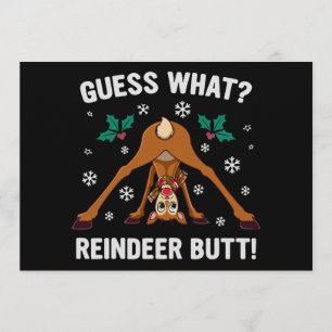 Gissa Vad Ren Jul Joke Inbjudningar