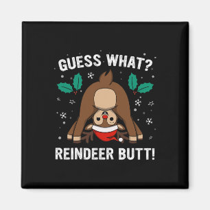 Gissa Vad Ren Kaffe Män Och Pojkar Rolig Fult Jul Magnet
