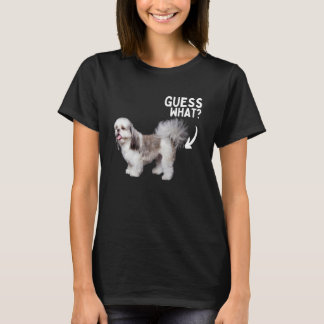 Gissa Vad Shih Tzu Bakdel ! Rolig Hund Mamma Pappa T Shirt