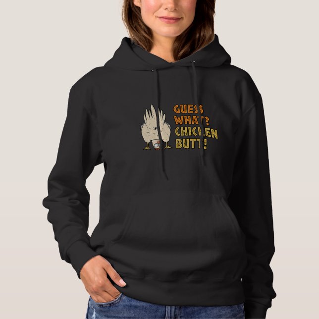 Gissa vad som utforskar på kycklingknapp t shirt (Framsida)
