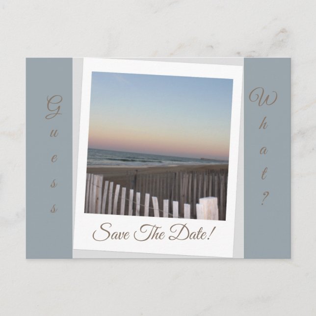 Gissa vad? Spara datumet Meddelande Vykort (Framsida)