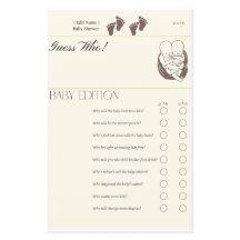 Gissa vem – Baby Edition Spelkort | Tvilling Baby