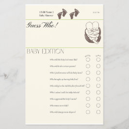 Gissa vem – Baby Edition Spelkort | Tvilling Baby Flygblad