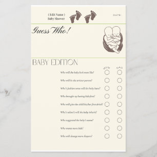 Gissa vem – Baby Edition Spelkort Tvilling Baby Flygblad
