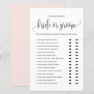 Gissa vem Bride eller Groom han sa att hon sa "Gam