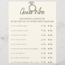 Gissa Vem Bröllopsduschspel