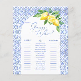 Gissa vem Lemon Positano-Möhippa-spel