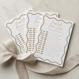 Gissa vem mamma eller pappa är - Baby Shower-spel Rådkort