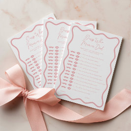 Gissa vem mamma eller pappa är - Baby Shower-spel Rådkort