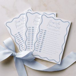 Gissa vem mamma eller pappa är - Baby Shower-spel Rådkort