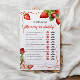 Gissa Vem | Mamma eller Pappa | Baby Shower Spel