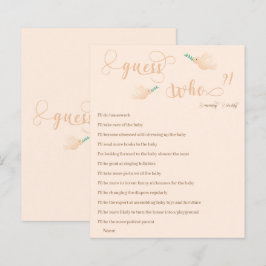 Gissa vem Mamma eller pappa Baby Shower-spel