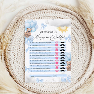 Gissa vem, Mamma eller pappa... Bear Baby Shower G