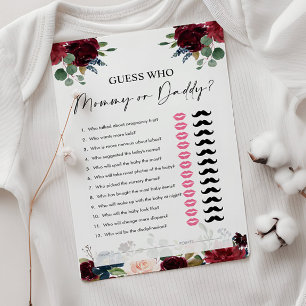 Gissa vem, Mamma eller pappa, Boho Baby Shower-spe