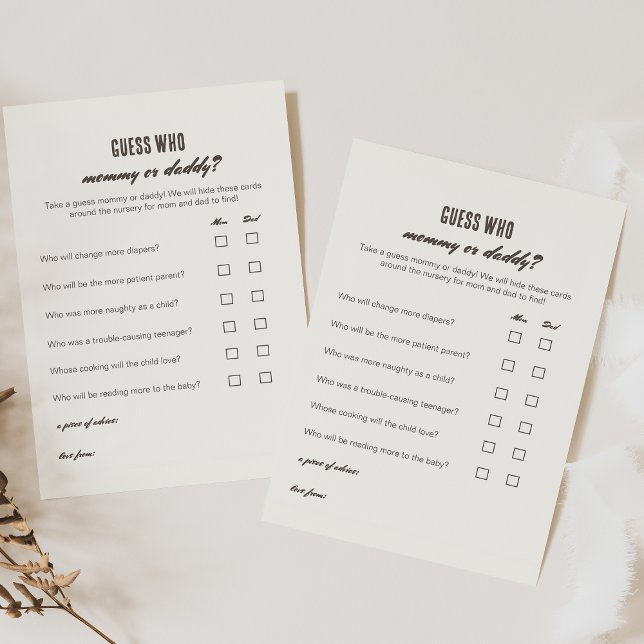 Gissa vem Mamma eller pappa Rosa Camping Game (Skapare uppladdad)