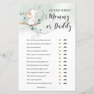 Gissa vem mamma eller pappa spelar elephant boho