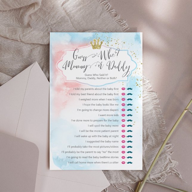 Gissa vem Mamma Rosa Blue Gender Reveal Game (Skapare uppladdad)