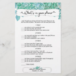 Gissa vem + mobila spel, framgångsrik möhippa 3961 flygblad