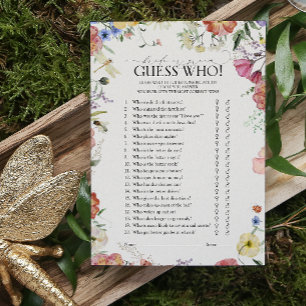 Gissa vem Möhippa för Rustic-pressad Blommigt som 