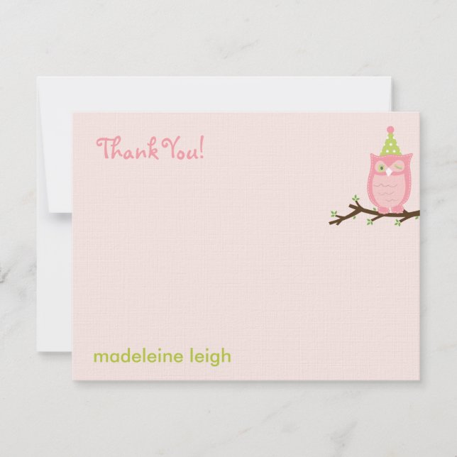 Gissa vem? Platt tack, ditt kort - Rosa (Framsida)