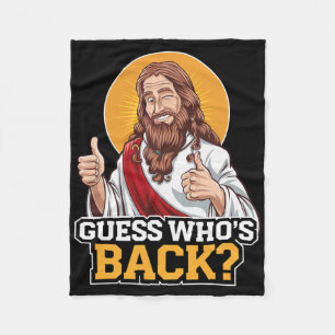 Gissa vem som är Byck Jesus Bra Fredag Påsk Funny Fleecefilt