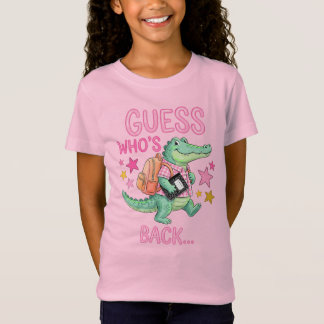Gissa Vem som är Tillbaka i Skolan Alligator T Shirt