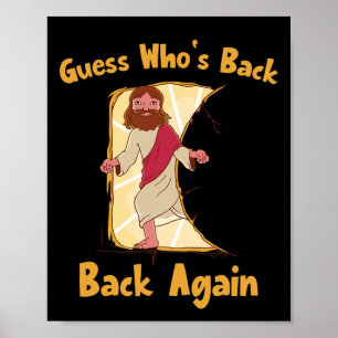 Gissa vem som är tillbaka igen Glad påsk! Jesus Ch Poster