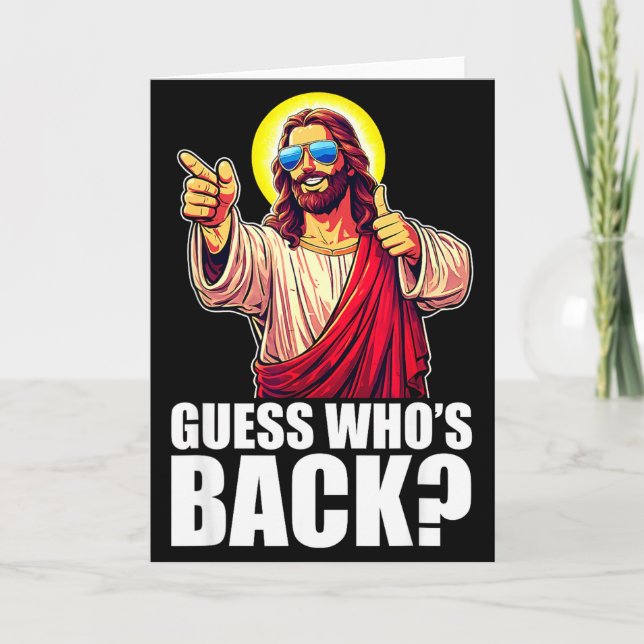 Gissa vem som är tillbaka_ Kristna Jesus Singlar G Kort (Framsida)