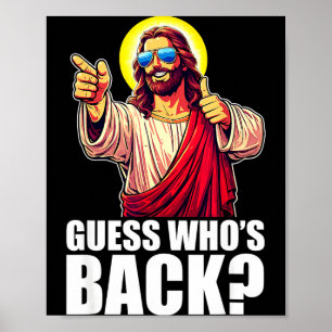 Gissa vem som är tillbaka_ kristna Jesus Singlar G Poster
