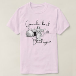 Gissa Vem Som Är Tillbaka Mörk Teckensnitt T Shirt